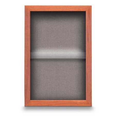 United Visual Products Indoor Enclosed Combo Board, 48"x36", Black Frame/Blue & Buff UVCB4836B-BLUE-BUFF